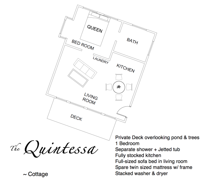 The Quintessa on Whidbey Island pond view Floor Plan