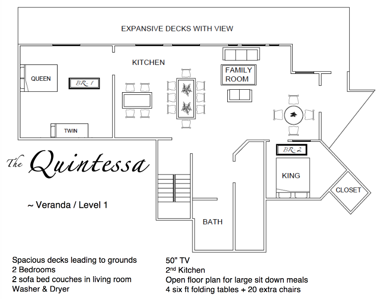 The Quintessa on Whidbey Island spacious Floor Plan
