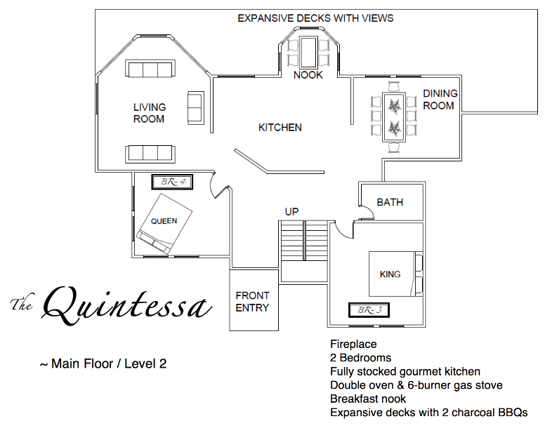 The Quintessa on Whidbey Island ocean view Floor Plan