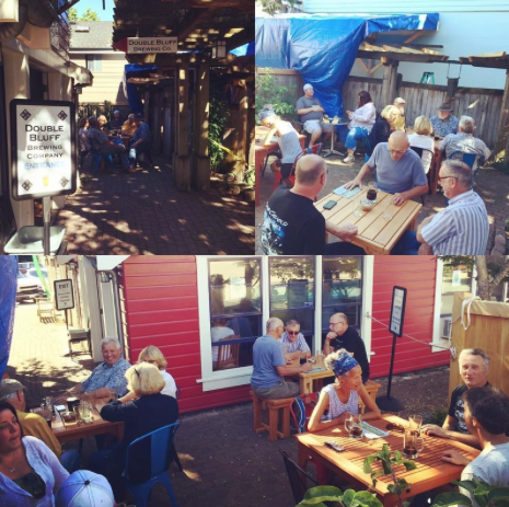 The Quintessa on Whidbey Island beer garden